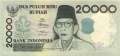 Indonesien - 20.000  Rupiah (#138g_UNC)