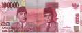 Indonesia - 100.000  Rupiah (#153b_UNC)