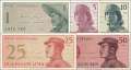 Indonesien: 1 - 50 Sen (5 Banknoten)
