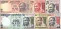 Indien: 10 - 1.000 Rupien neues Symbol (6 Banknoten)
