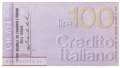 Credito Italiano - Firenze - 100  Lire (#06m_74_11_UNC)