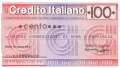 Credito Italiano - Roma - 100  Lire (#06m_74_15_UNC)