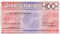 Credito Italiano - Milano DESPAR - 100  Lire (#06m_74_40_UNC)