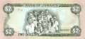Jamaica - 2  Dollars (#069d-90_UNC)