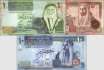 Jordan: 1 - 10 Dinars (3 banknotes)