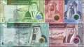 Jordan: 1 - 50 Dinars (5 banknotes)