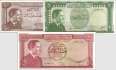 Jordan: 1/2 - 5 Dinars (3 banknotes)