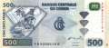 Kongo, Demokratische Republik - 500  Francs (#096_B_UNC)