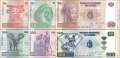 Kongo, Demokratische Republik: 10 - 500 Francs (6 Banknoten)