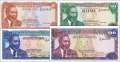 Kenia: 5 Shillings - 100 Shillings (4 Banknoten)
