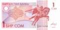Kirgistan - 1  Som (#004_UNC)