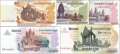 Kambodscha: 50 - 2.000 Riels (5 Banknoten)