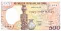 Congo - 500  Francs (#008d_UNC)