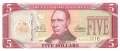 Liberia - 5  Dollars (#026a_UNC)