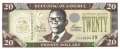 Liberia - 20  Dollars (#028a_UNC)