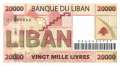 Lebanon - 20.000  Livres (#087_UNC)