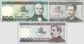 Lithuania: 100 - 1.000 Litu (3 banknotes with folder)