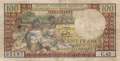 Madagaskar - 100  Francs (#057a-U1_VG)
