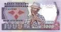 Madagaskar - 1.000  Francs (#068a_UNC)