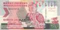 Madagaskar - 2.500  Francs (#072Aa_VF)