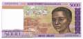 Madagascar - 5.000  Francs (#078a_AU)