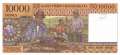Madagascar - 10.000  Francs (#079a_UNC)