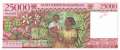 Madagaskar - 25.000  Francs (#082_AU)