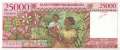 Madagaskar - 25.000  Francs (#082_XF)