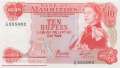 Mauritius - 10  Rupees (#031c_VF)