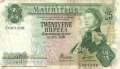 Mauritius - 25  Rupees (#032b_F)