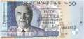 Mauritius - 50  Rupees (#050b_UNC)