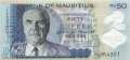 Mauritius - 50  Rupees - Polymer (#065_UNC)