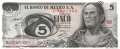 Mexico - 5  Pesos (#062b-AG_UNC)