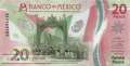 Mexico - 20  Pesos - commemorative (#132b-U3_UNC)