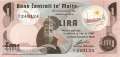 Malta - 1  Lira (#034a_UNC)