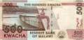 Malawi - 500  Kwacha - Ersatzbanknote (#061aR_UNC)