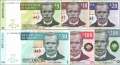 Malawi: 5 Kwacha - 200 Kwacha (6 Banknoten)