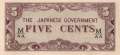 Malaya - 5 Cents (#M002b_UNC)