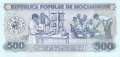 Mozambique - 500  Meticais - Ersatzbanknote (#131br_UNC)