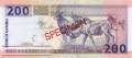 Namibia - 200  Namibia Dollars - SPECIMEN (#010as_UNC)