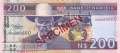 Namibia - 200  Namibia Dollars - SPECIMEN (#010bs_UNC)