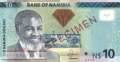 Namibia - 10  Namibia Dollars - SPECIMEN (#011aS_UNC)