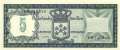 Netherlands Antilles - 5  Gulden (#008b_UNC)