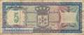 Netherlands Antilles - 5  Gulden (#015a_F)