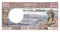 Neue Hebriden - 100  Francs (#018d_UNC)