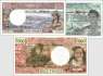 New Hebrides: 500 - 1.000 Francs (3 banknotes)