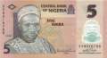 Nigeria - 5  Naira (#038b-2_UNC)