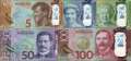 Neuseeland: 5 - 100 Dollars (5 Banknoten)