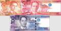 Philippinen: 20 - 100 Piso (3 Banknoten)