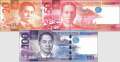 Philippines: 20 - 100 Piso (3 banknotes)